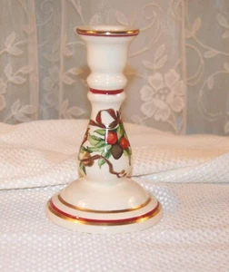 Tiffany&Co Tiffany Garland Candle Stick Gold Trim Holiday Decor 6.5” Rare! - Picture 1 of 5