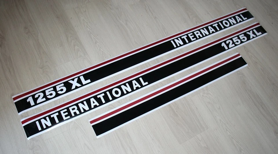 IHC Aufkleber international 1255XL Traktor Logo Emblem Sticker Label lang - Bild 1 von 1