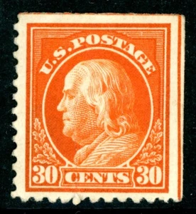 USA 1917 Franklin 30¢ Orange Red Flat Press Unwmk Perf 11 Sc# 516 Mint K525 - Picture 1 of 6