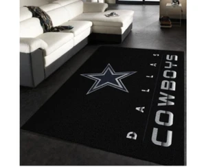 Dallas Cowboys Area Rug Football Rug Premium Rectangle Rug - Picture 1 of 4