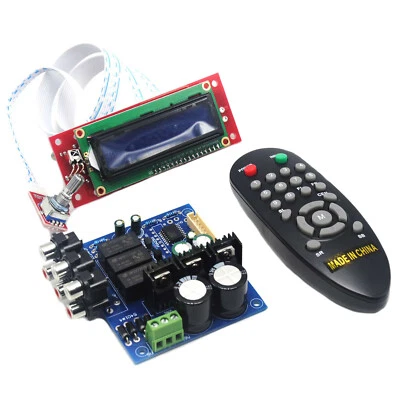 PGA2311 Stero Volume Preamp Remote Control Preamplifier Board with LCD for DIY - Image 1 of 4