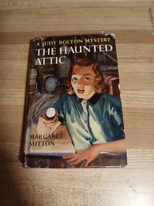 Judy Bolton Mystery The Haunted Attic w/DJ By Margaret Sutton - Picture 1 of 14