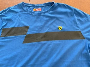 Camiseta Ferrari Scuderia Logo Gráfico. XXXL azul con rayas negras - Imagen 1 de 7