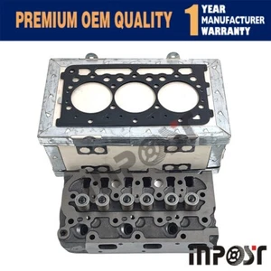Complete D722 Cylinder Head Assy Metal Head Gasket for Kubota Bobcat 316 320 322 - Imagen 1 de 7