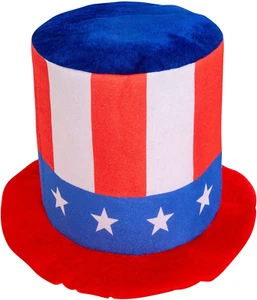 Patriotic Uncle Sam Top Hat, 4Th of July Top Hat for Independent Day Party Suppl - Picture 1 of 12