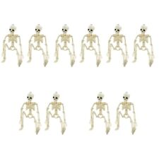  Set of 5 Ornaments for Crafts Desk Topper Skull Skeleton Decorations