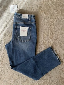 Lovervet Women’s High Rise Distressed Straight Jeans Size 31 - Picture 1 of 6