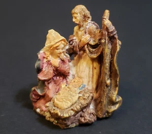 Holiday Time Santas Workbench Christmas Village Nativity Scene Jesus Joseph Mary - Picture 1 of 5