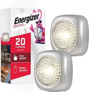 2 Pcs Wireless LED Tap Light Stick On Battery Operated for Kitchen Under Cabinet - Picture 1 of 6