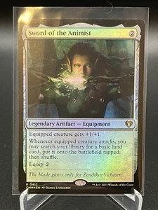 Sword Of The Animist MTG Card - Magic The Gathering -  Commander Masters 413 - Bild 1 von 2
