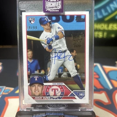 2023 Topps Chrome - Rookie Auto Josh Jung #RA-JJ 99 /99 (AU, RC) - Image 1 of 4