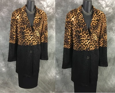 HERMOSA Chaqueta Colección St John Punto Negro Multi Traje Blazer Talla 12 Foto 1 de 4