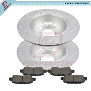 For Nissan Altima Juke Maxima Sentra Rear Ceramic Brake Rotors And Pads - Bild 1 von 9