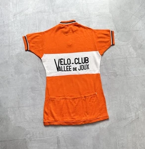 Maglia ciclismo lana vintage Velo Club Vallee De Joux anni 70 Bianchi Vibe - Foto 1 di 13