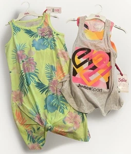 Girls Mixed Lot Of 2 Justice Tank Top Dress And Sport Tank Top NWT Size 7/8 - Picture 1 of 9