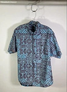 TANOA lila kurzärmliges geknöpftes Hawaiihemd Aloha Tropical Herren - Größe XL - Bild 1 von 3