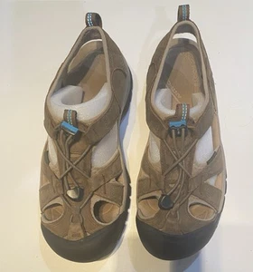 Keen Venice Sport Sandals Womens 9.5 Waterproof Trail Brown Leather Hiking - Picture 1 of 7