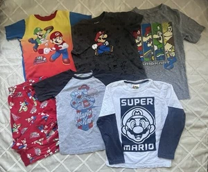 Nintendo Super Mario Bros. Video Game Clothing & Pajama Set -Youth Size M/L 7-10 - Picture 1 of 20