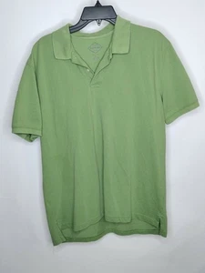 Camisa polo manga corta St Johns Bay talla grande para hombre color verde cuello abotonado - Imagen 1 de 3