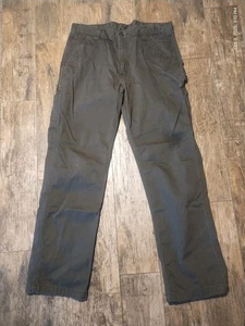 Carhartt Pants Mens 36x32 Relaxed Fit Utility Workwear Carpenter Canvas Brown - Picture 1 of 5