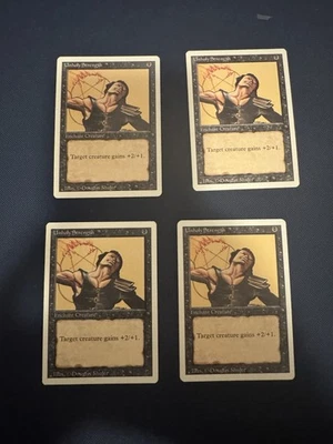 MTG Playset 4x Unholy Strength Revised NM! - Image 1 of 3
