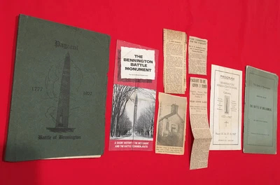 BENNINGTON, VT COLLECTION OF HISTORIC DOCS, PHAMPLET'S 1892-1927 NEWSPAPER CLIPS - Image 1 of 4