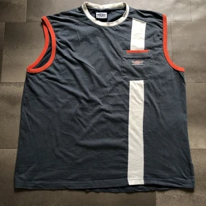 Vintage Umbro Sleeveless Vest Retro Sportswear Tank Gym Workout Top Men’s XL - Picture 1 of 11