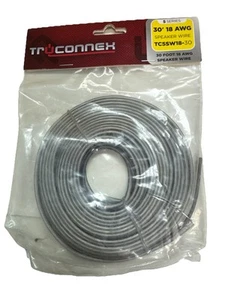 Truconnex - Cable de altavoz 30' 18AWG - Negro NUEVO C13 - Imagen 1 de 2