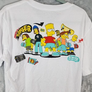 The Simpsons Mens Large Springfield Thrasher Bart Skateboard Shirt - Picture 1 of 7