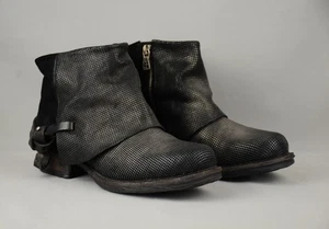 A.S. 98 Airstep Ancle Zapatos de Motociclista Para Mujer Cuero Italia Botas EE. UU. 8 UK 6 EU 39 - Imagen 1 de 10