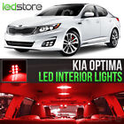 Red LED Lights Interior Kit Package Bulbs For 2011-2018 Kia Optima