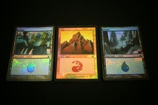 Island x 2 & Mountain FOIL - Ravnica & Mercadian M NM - MTG Magic the Gathering