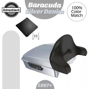 BARRACUDA PLATA MEZCLILLA Para Harley/Softail Rushmore Chopped Tour Pack Envolvente - Imagen 1 de 12