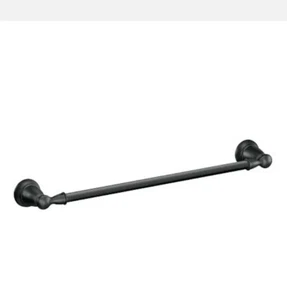Moen Banbury Towel Bar Matte Black 18 Inch Y2618BL NEW - Picture 1 of 5