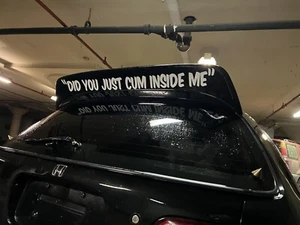 "DID YOU JUST C*M INSIDE ME" decal (Limited) - Picture 1 of 1