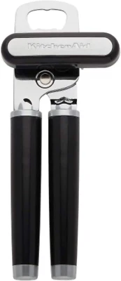 Classic Can & Bottle Opener with Ergonomic Handles, Black - Image 1 of 4