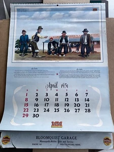 Calendario F. Molina Campos 1951 Litografía Publicidad Minneapolis Moline Machine - Imagen 1 de 13