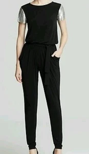 ¡Nuevo! Mono Michael Kors Pierna Ajustada Manga Metálica ~ Talla, S, M, L - Imagen 1 de 4