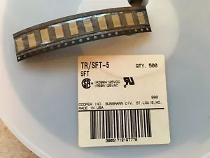 Fusibles de montaje en superficie de soplado rápido de 5 amperios Bussmann SFT-5 10 PIEZAS Z2963 - Imagen 1 de 4