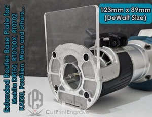 Extended Router Sub BASE PLATE for Makita Trimmer Router 18V DRT50 RT0700 KATSU - Picture 1 of 7