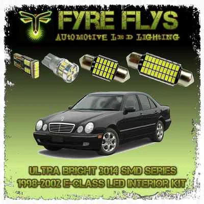 11 White LED interior lights package kit for 1998-2002 Mercedes Benz E-Class - Image 1 of 4