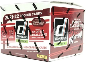 2021-22 PANINI DONRUSS SOCCER HOBBY BOX FACTORY SEALED NEW - Picture 1 of 2
