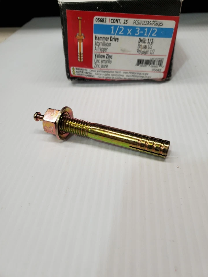 Midwest Fastener Hammer Drive Pin Anchor 05682 (25) - Image 1 of 1