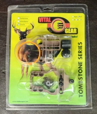 *NUEVO/RARO* Vital Bow Gear mira de 3 clavijas, serie Tombstone, oráculo, mano izquierda  Foto 1 de 4