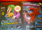 HORROR - Vintage Computer Game Adverts X5 - GHOSTS 'N GOBLINS - 1980s - RARE!
