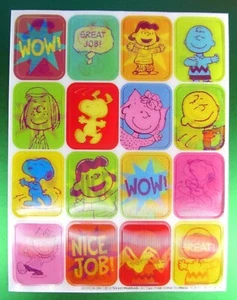 Eureka Lenticular Peanuts Sticker Sheet  - Picture 1 of 2