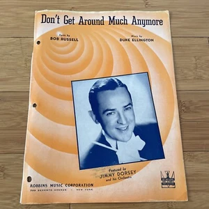 Vintage Sheet Music - Don't Get Around Much Anymore - 1942 Piano Ukulele - Picture 1 of 8