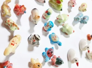 Animal Miniature Ceramic Mini Ceramic Animals Figurines 50 Pcs Wholesale Decor - Picture 1 of 10