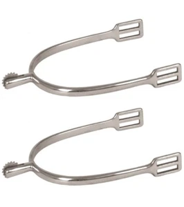 English Stainless Steel Rowel Spurs - Picture 1 of 1