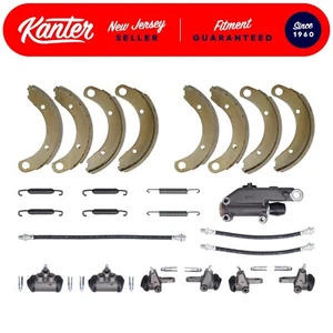 Deluxe Brake Kit 1946-1954 Plymouth with 10 x 2 inch Shoes Master Cylinder Hoses - Picture 1 of 17